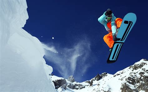 Download Wallpapers Mountain Jump Skiing Mountains Sport Extreme