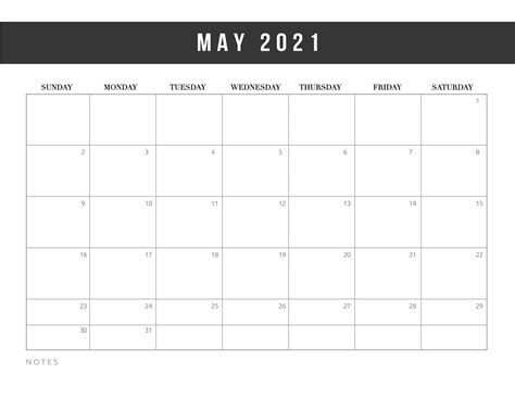 Free Printable May 2021 Calendars World Of Printables