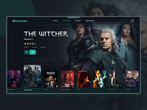 Movie Tv And Film Landing Page Design By Excellent Webworld On Dribbble