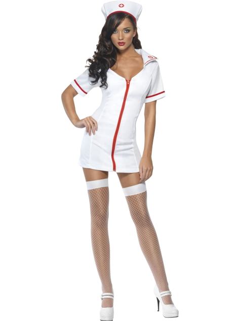 Adult Fever Sexy Nurse Dr Doctor Fancy Dress Costume Sexy Ladies Womens