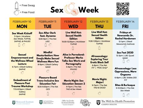 The Inside Scoop On Sex Week 2020 The Crescent Magazine Tulanes Online Lifestyle Publication