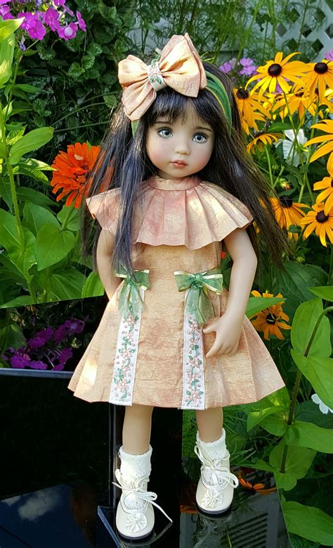Handmade Vintage Style Dress Made For Effner Little Darlings Dolls