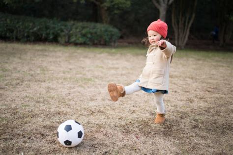 Toddler Kicking Ball Stock Photos Pictures And Royalty Free Images Istock