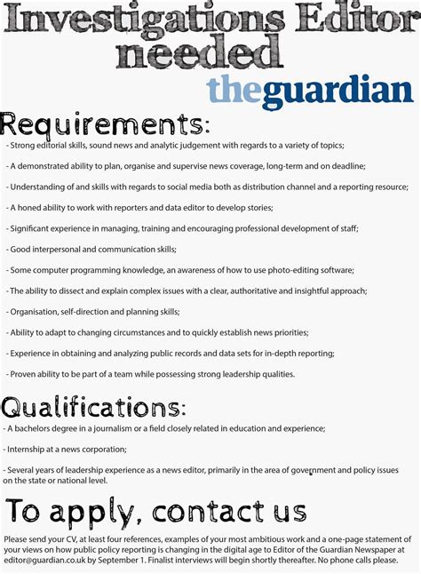 We did not find results for: Amy Hopkins Blog: Job Advert - INVESTIGATIONS EDITOR
