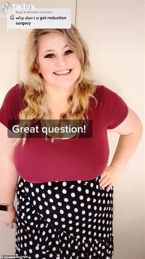 Woman Who Has Boobs Weighing One Stone Says She Wants Breast Reduction