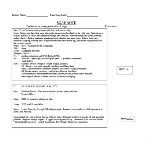 9 Medical Note Templates Free Sample Example Format