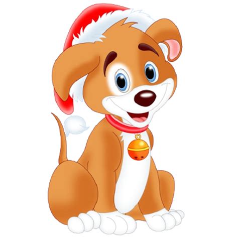 Cartoon christmas dog with christmas hat. Cute Cartoon Dog Pictures - ClipArt Best
