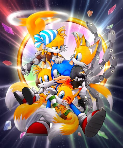 Sonic The Hedgehog Tails And Nine Sonic And More Drawn By Negri
