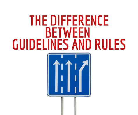 The Difference Between Guidelines And Rules Ksw Educational Concepts