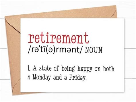 Funny Retirement Wishes Card Retirement T Ideas For Men Etsy