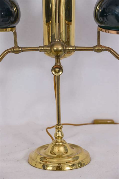 The most common student lamp material is metal. Polished Brass Double Student Oil Lamp Electrified at 1stdibs