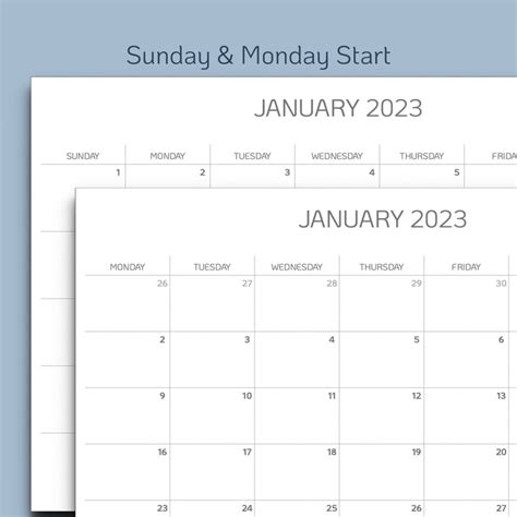 Druckbarer Kalender 2022 2023 2024 2025 Monatsplaner Etsy Österreich