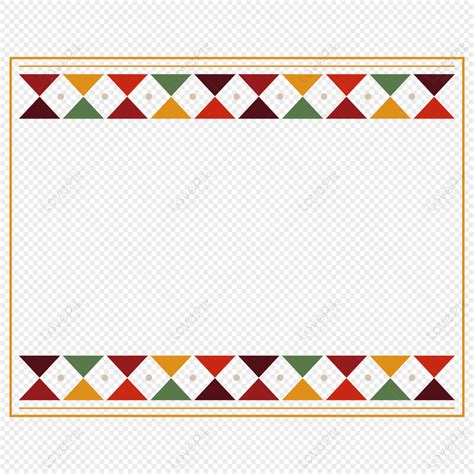 Colorful Triangle Border Colorful Geometric Colorful Pattern Border