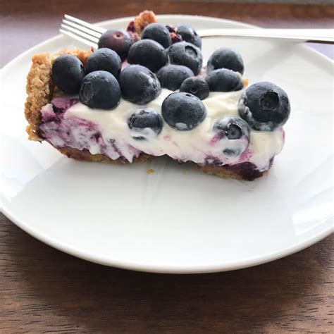 No Bake Blueberry Cream Pie With Graham Cracker Crust All Day I Eat