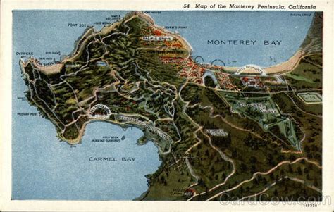 Map Of The Monterey Peninsula California