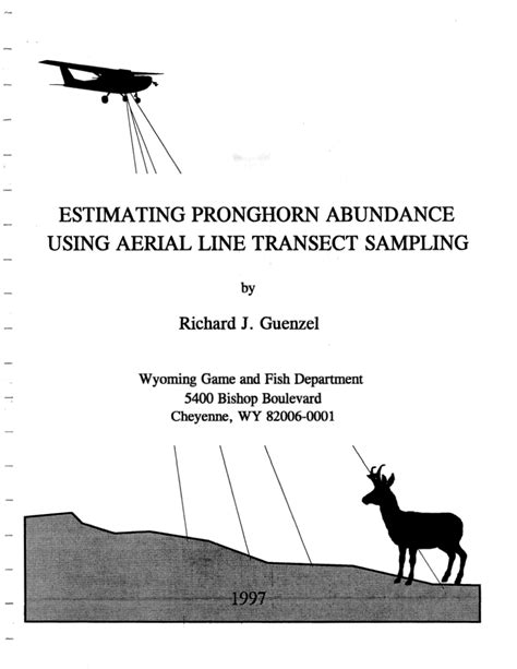 Pdf Estimating Pronghorn Abundance Using Aerial Line Transect