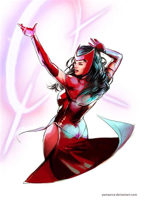 Wanda maximoff (também conhecida como feiticeira escarlate) é uma personagem da marvel comics que aparece dos filmes no universo cinematográfico marvel. Scarlet Witch by YamaOrce | Feiticeira escarlate, Escarlate, Marvel vingadores