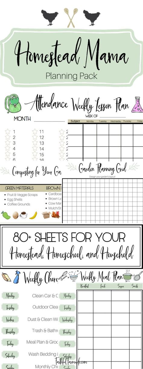 The Homestead Planning Pack For Busy Moms Homesteading Homeschool