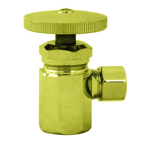 Westbrass Round Handle Angle Stop Shut Off Valve 12 Inch Ips Inlet
