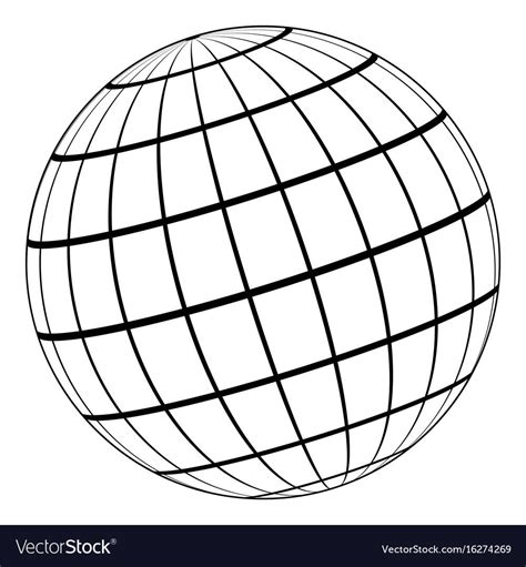 Earth Grid Grid Vector World Map Sticker Globe Tattoos Coordinate
