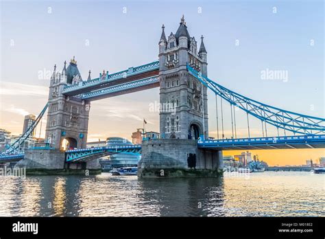 Tower Bridge River Thames London Stock Photo Alamy