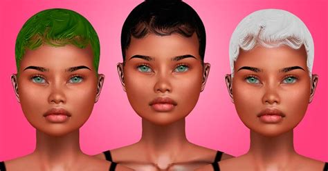 Baby Hair 01 The Sims 4 Black Queen Sims 09 Colors Hq Mod
