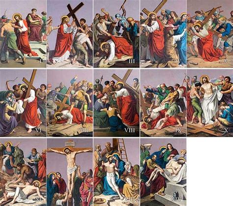 14 Stations Via Dolorosa Stations Of The Cross Passion Jesus