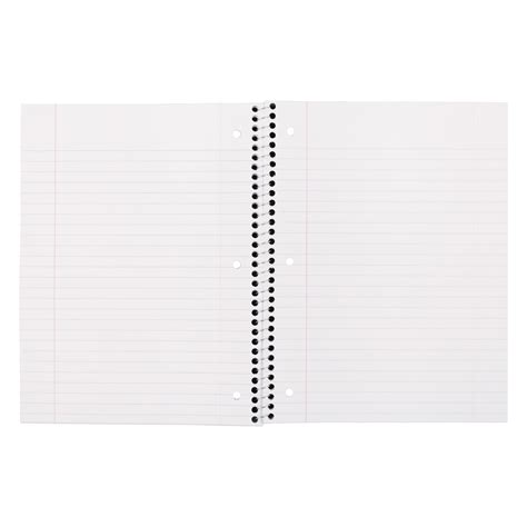 Mead 1 Subject Wide Ruled Spiral Bound Notebook 105x8 70 Sheets 5510