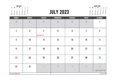 Editable Printable July 2023 Calendar 3 Month Calendar