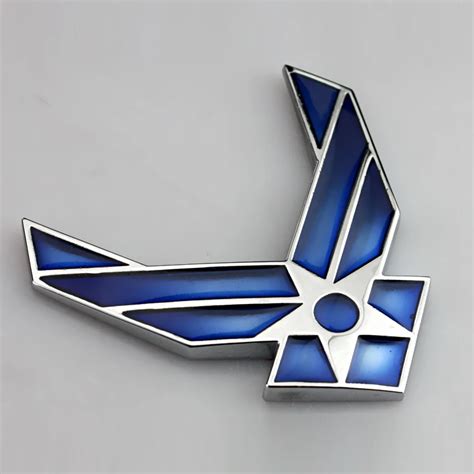 Chrome Metal Blue United States Air Force Car Styling Emblem 3D Car