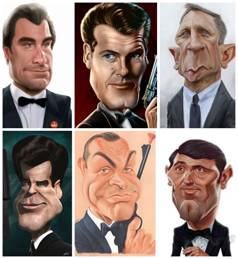 Jamesbond 007 James Bond Movies Bond Movies Caricature