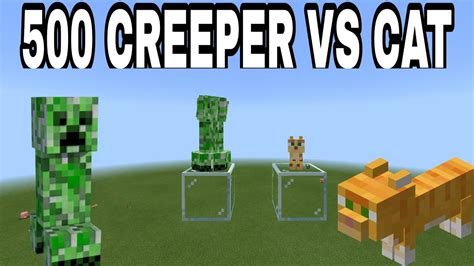 Creeper Vs Cat Youtube
