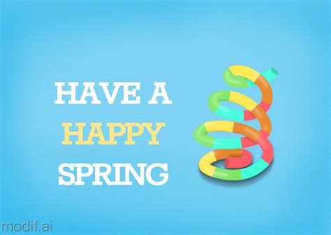Happy Spring Greeting Card Template Mediamodifier