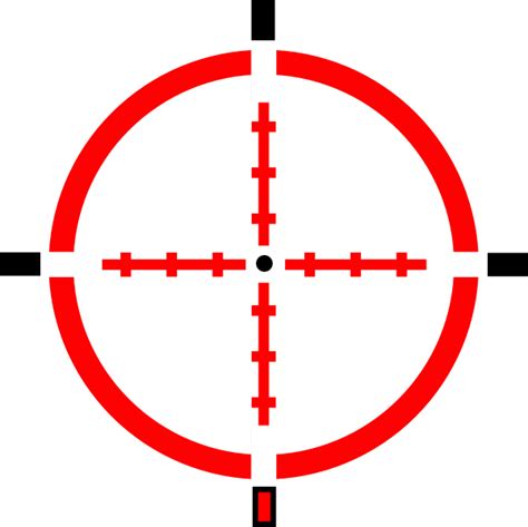 Red Crosshair Png Transparent 600x599 Png Clipart Download