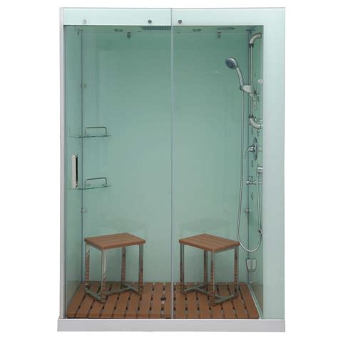 Steam Planet Venus 59 In X 32 In X 86 In Steam Shower Kit In White