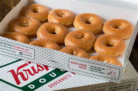 To get this sweet birthday treat, you'll need to be a member of krispy kreme rewards. Krispy Kreme is giving away free donuts tomorrow