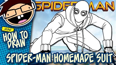 How To Draw Spider Man Homemade Suit Spider Man Homecoming