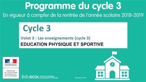 Education Physique Et Sportive Eps Cm Cm Me Programme