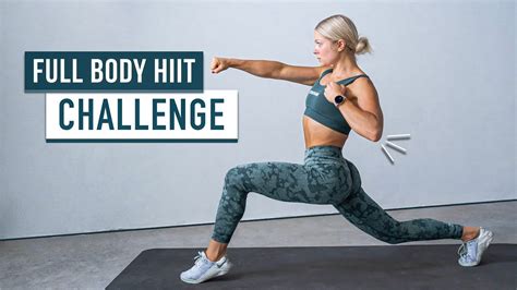 40 Min Full Body Hiit Challenge Bodyweight Only No Equipment No