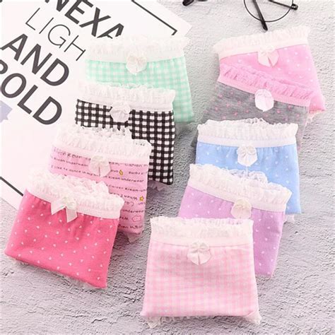 2019 new 4pcs lot cute girl panties underwear briefs cotton lingerie soft comfortable panty twy