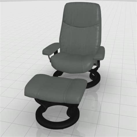 Stressless Recliners Stressless Consul Medium Classic Chair And Ottoman