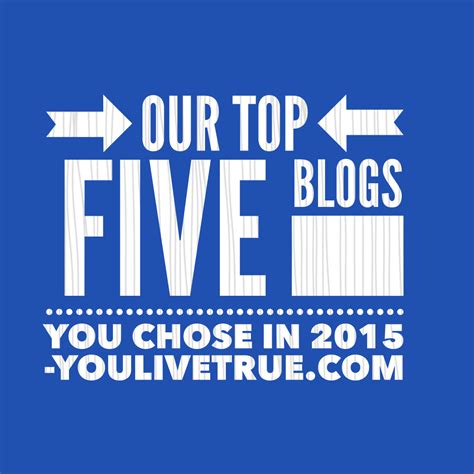 Our Top Five Blog Posts You Chose In 2015 Live True