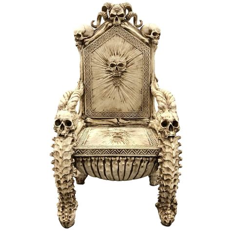 Skull Throne Gothic Chair Gothic Home Decor Gothic Furniture