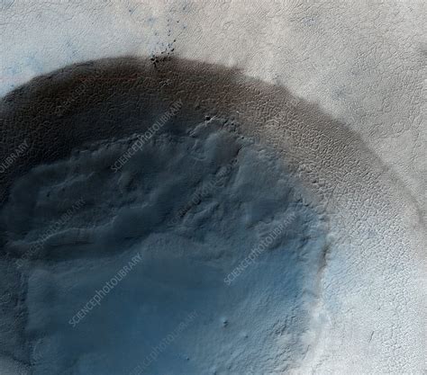 Martian Crater Satellite Image Stock Image C0042665 Science
