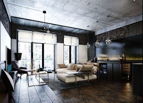 How To Design Industrial Style Bachelor Pads 4 Examples Aménagement