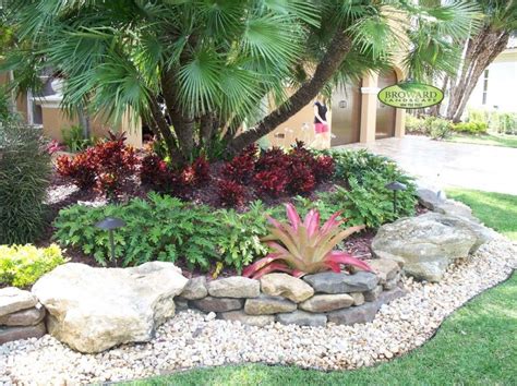 Outdoor And Garden Gorgeous Tropical Landscape With Front Yard