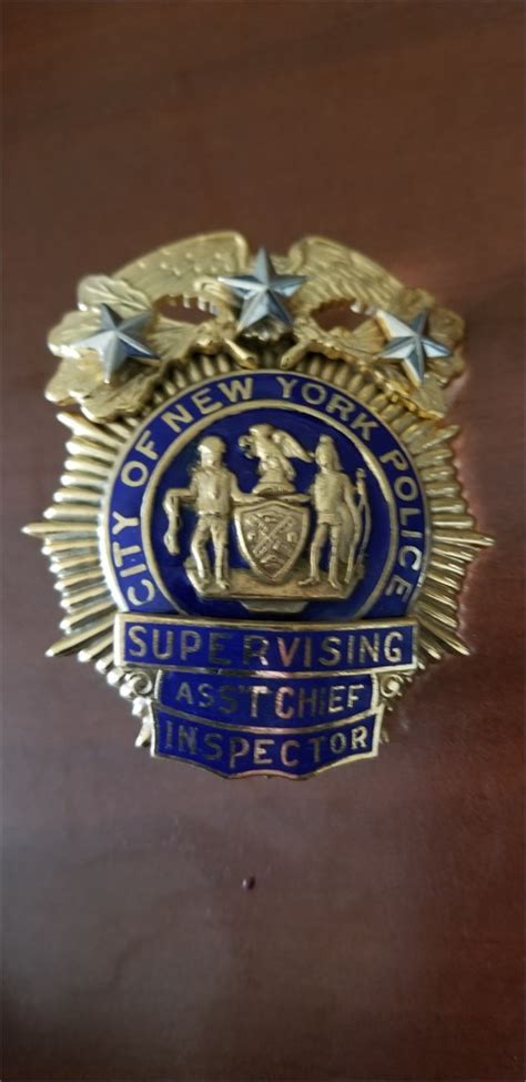 Collectors Badges Auctions Obsolete New York City Police Supervising
