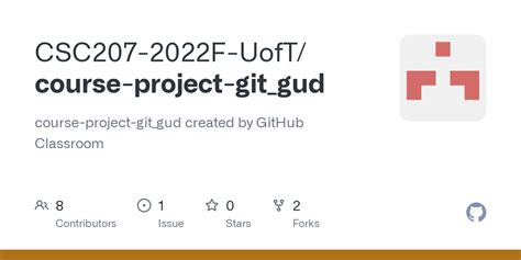 Github Csc207 2022f Uoftcourse Project Gitgud Course Project Git