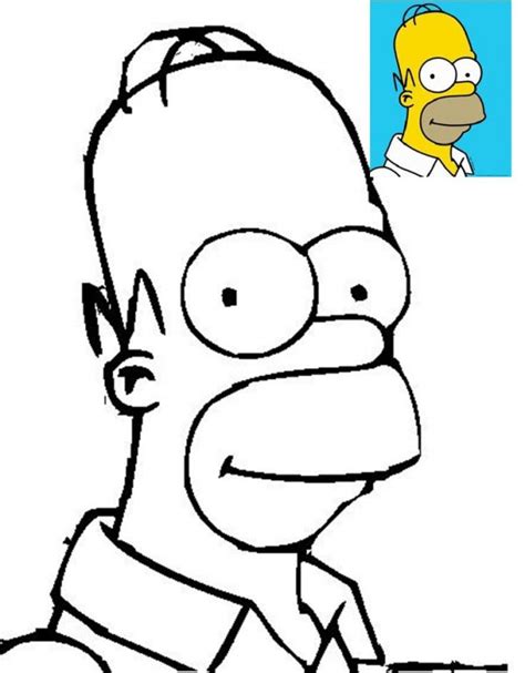 Dibujo De Homer Simpson Para Colorear Dibujos Infantiles De Homer