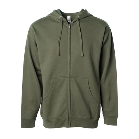 Independent Trading Co Midweight Zip Hooded Sweatshirt Ss4500z South By Sea